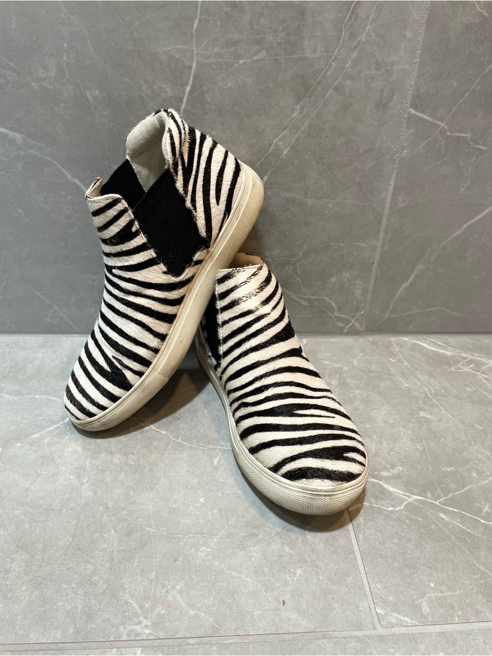Matisse Coconuts Harlan Women’s Zebra-Print Slip-On Sneakers - Black & White